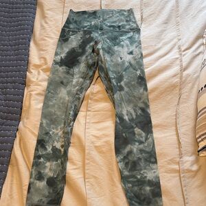 Lululemon align 25” Green Tie-Dye Leggings